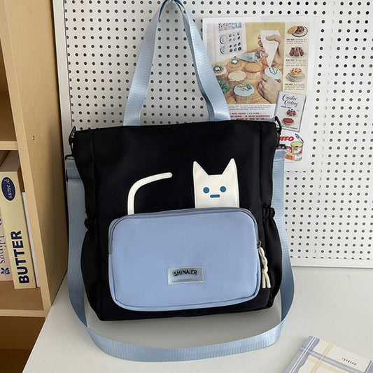 Sac Cabas Chat 2en1 – حقيبة يد قماشية بتصميم قطة