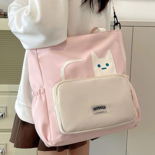 Sac Cabas Chat 2en1 – حقيبة يد قماشية بتصميم قطة